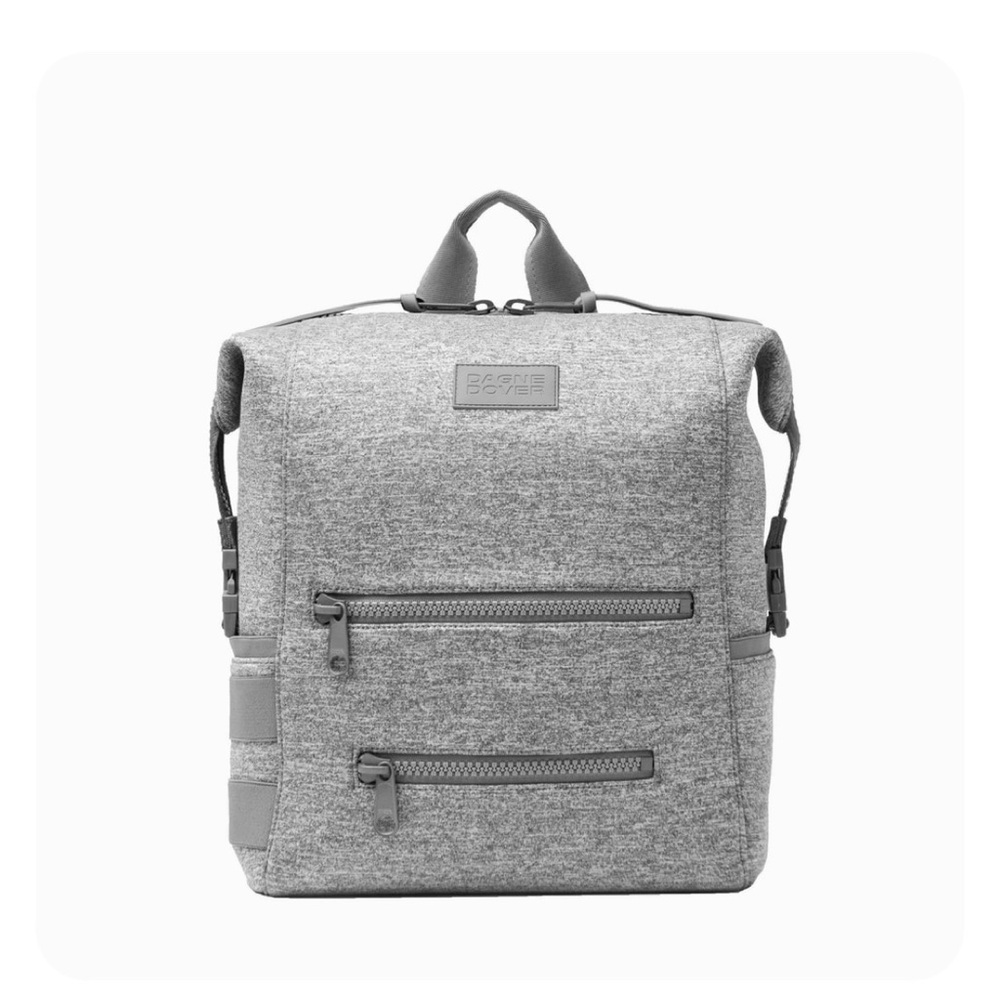 DAGNE DOVER (LARGE) INDI NEOPRENE DIAPER BACKPACK HEATHER GREY NWT